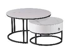 Sintered stone marble top Coffee Table set of 2 for Only $299. - Photo 4