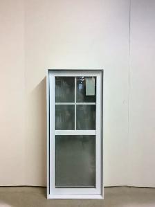 10396BP Fenêtre Battant PVC Blanc Carrelage 1/2 2×2 32 1/2 x 54