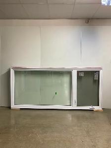 10755BP Fenêtre Battant PVC Blanc 2 sect 1 ouvr 1/3 2/3 105 x 49 - Photo 2