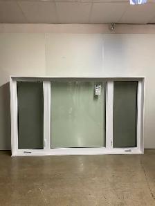 10753BP Fenêtre Battant PVC Blanc 3 sect 2 ouvr   101 x 60 - Photo 2