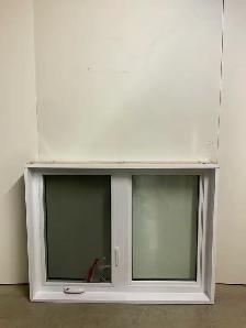 10789BP Fenêtre Battant PVC Blanc 2 sect 1 ouvr 46 3/4 x 35 1/2 - Photo 2