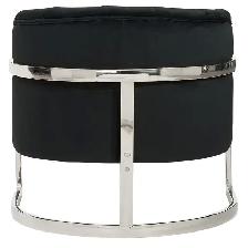 LUXURIOUS ACCENT CHAIR IN BLACK VELVET AND CHROME BASE! - Photo 3