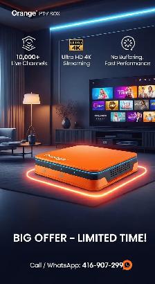 Orange Style Android TV Box – 4K | Plug & Play
