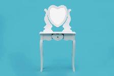 SPECIAL,Heart ❤️ Shaped Makeup Vanity Table Set STOOL INCLUDED. - Photo 2