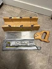Mitre Saw and Mitre Box $25