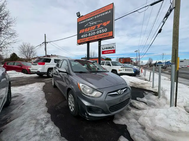 Hyundai Accent 2014 Man. 123km $4995. Rusty 450-820-0550