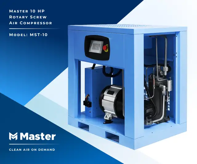 10 HP Rotary Screw Air Compressor - Photo 4