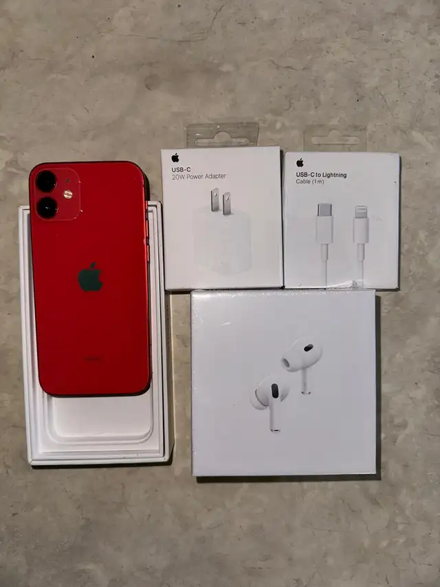 iPhone 12 Mini 256GB Airpods/Charger Set/Delivery