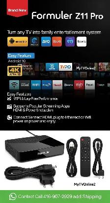 Android TV Box 4K – Formuler Z11 Pro | Plug & Play Home Entertai