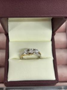 Bypass Trinity Diamond Ring