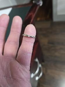 White gold diamond ring