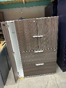 Teknion Storage & 2 Drawer Filing Cabinet with Coat Hanger - Photo 5