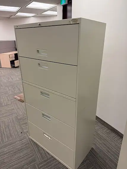 HON 5 Drawer Filing Cabinet-Used Furniture For Sale-Call Now! - Photo 3