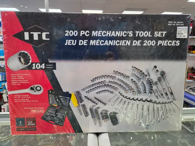NEW ITC 200pc Mechanics Tool Set @ Cashopolis!!!