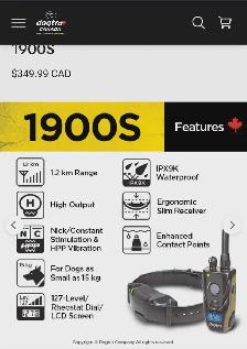 Dogtra 1900s e collar - Photo 3