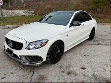 2017 Mercedes-Benz C 43 metallic white exterior black interior - Photo 2