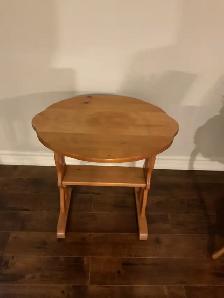 SOLID WOOD PINE DROP LEAF TABLE
