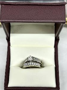 Channel  Set Diamond Ring Set