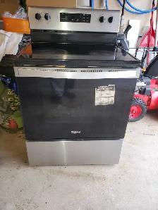 whirlpool black stove for sale