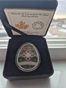 Silver Pysanka(Писанка).$395.