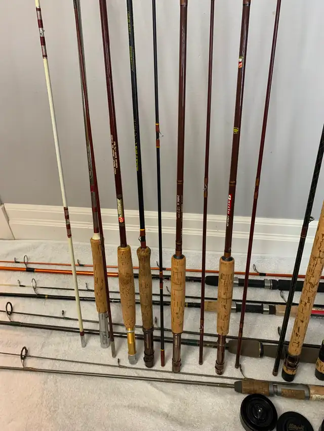 Fly Fishing Rods Reels Loomis Fenwick Cardinal Whisker Garcia