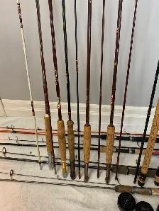 Fly Fishing Rods Reels Loomis Fenwick Cardinal Whisker Garcia