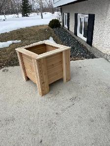 Cedar planter