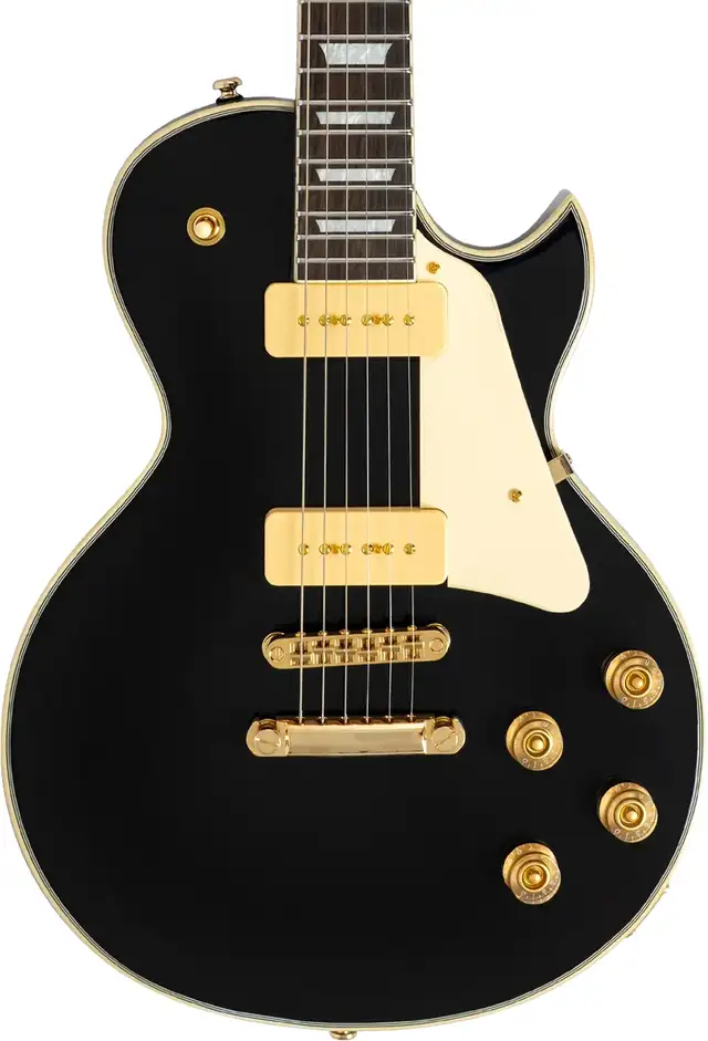 Sire L7V Larry Carlton Guitar Guitar Black with Gold Hardware - Photo 4