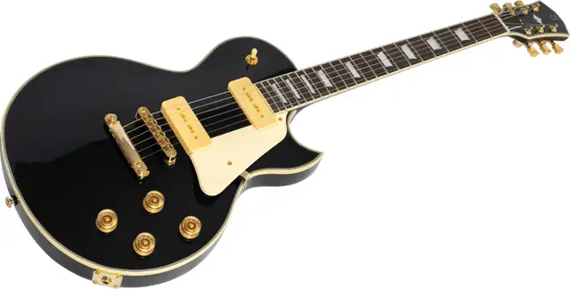 Sire L7V Larry Carlton Guitar Guitar Black with Gold Hardware - Photo 5