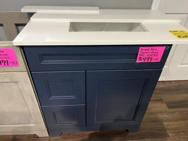30" Bathroom Vanity Cabinet / 31" Countertop Floor Demos on Sale