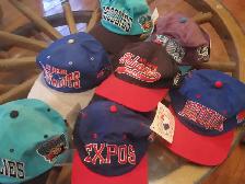 Vintage baseball/hockey caps