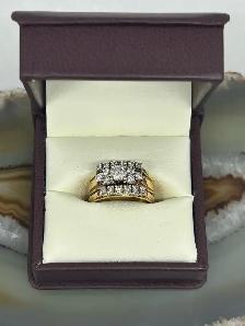 Cluster  Diamond Ring Set
