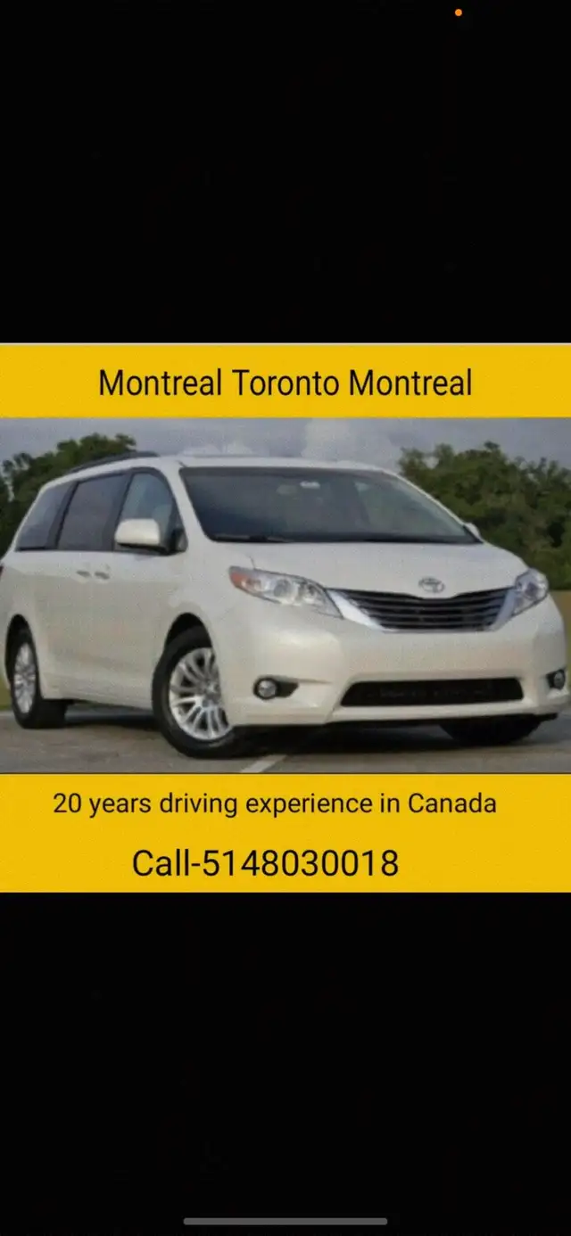 EXPRESS.RIDE SHARE HASSLES FREE. MONTRÉAL TO TORONTO MISSISS