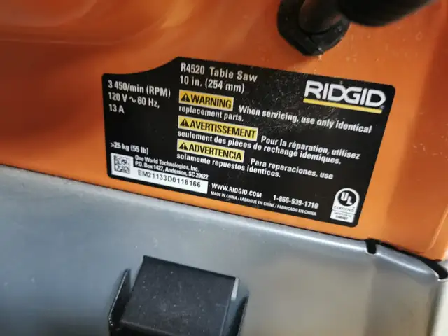 Rigid R4520 Table Saw - Photo 4