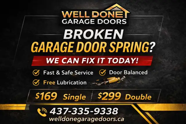 same day service garage door spring - Photo 2