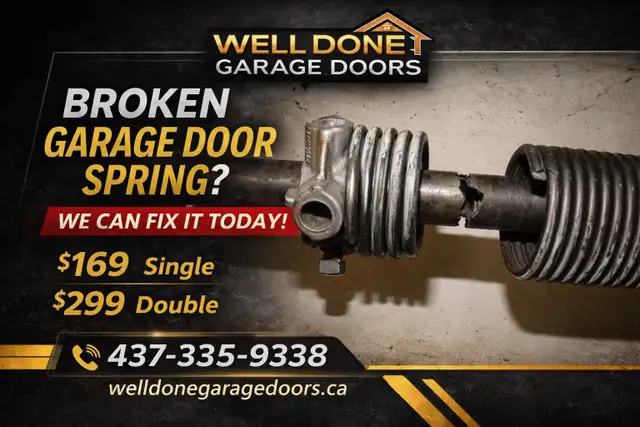 Read this! Garage Door Spring!