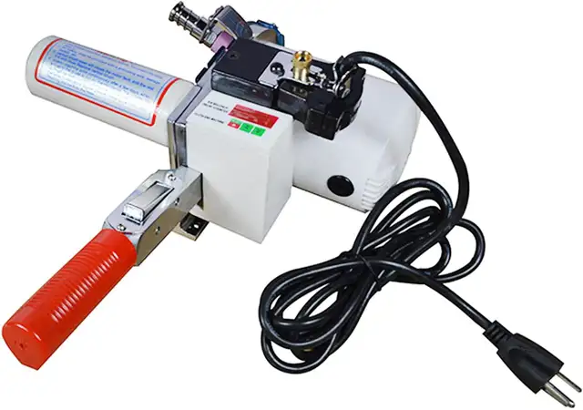 110V Fabric Cutter w/74.8inch Rack & Digital Counter 025046