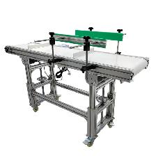 110V Double Fence Conveyor Machine With White PVC Belt 230560