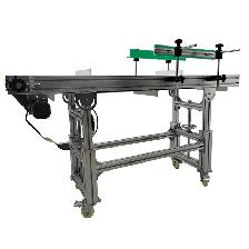 110V Double Fence Conveyor Machine With White PVC Belt 230560 - Photo 6