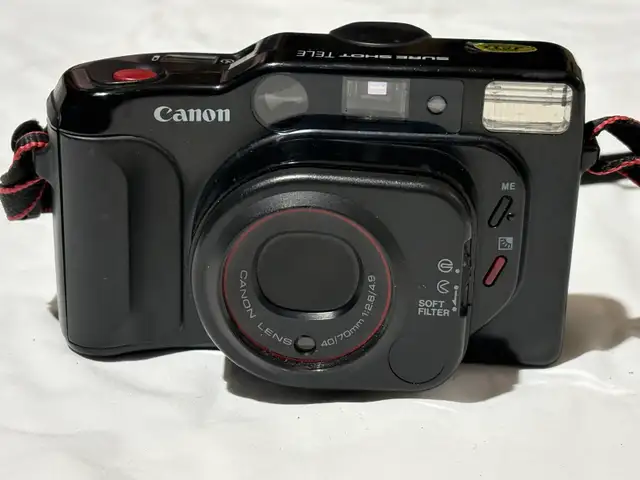 Canon Sure Shot Tele 35mm Film Camera w Flash - Photo 2