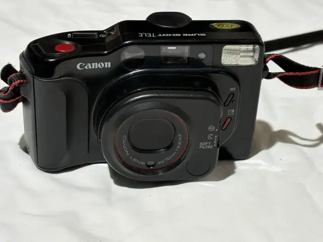 Canon Sure Shot Tele 35mm Film Camera w Flash - Photo 7