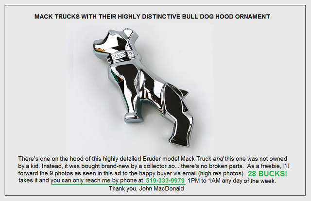 MACK DUMP TRUCK - BIG DISCOUNT at ONLY 28 BUCKS! - Photo 9