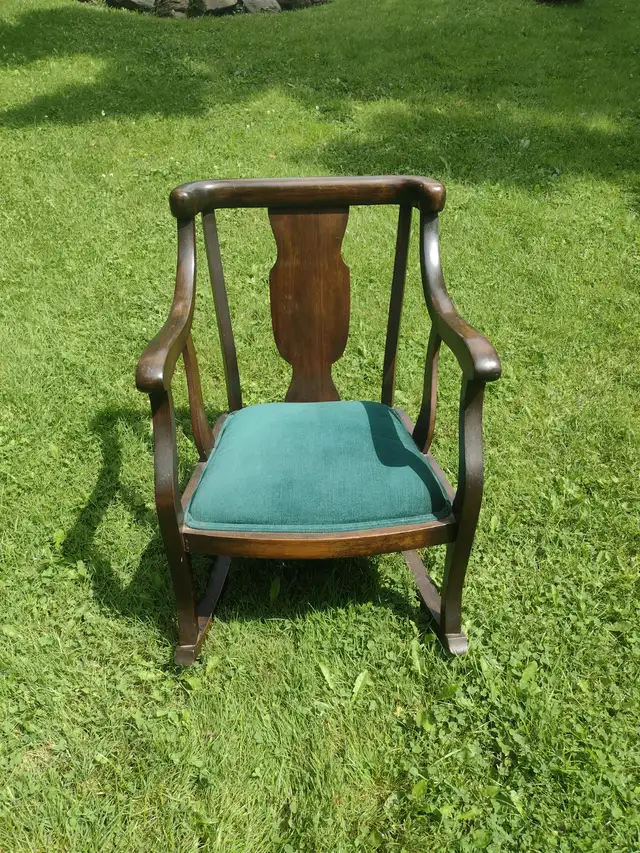 Vintage wood rocking chair