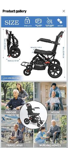 wheelchair transport/travel friendly $100 OBO - Photo 2