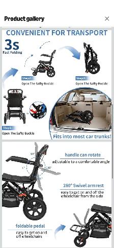 wheelchair transport/travel friendly $100 OBO - Photo 3