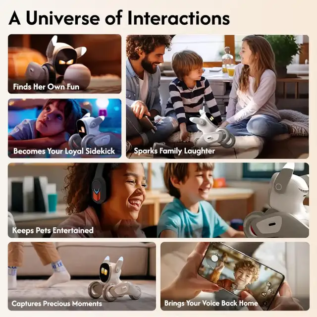 Loona(V24) - Smart AI Robot Pet Dog with Facial Recognition - Photo 3