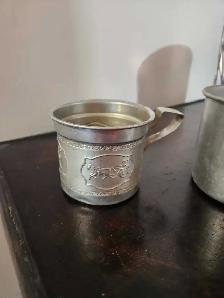 2 ANTIQUE ALUMINUM CUPS - Photo 2