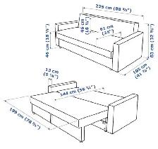 FREE DELIVERY Ikea Friheten 3 Seater Pullout Sofabed Sofa/Couch - Photo 10