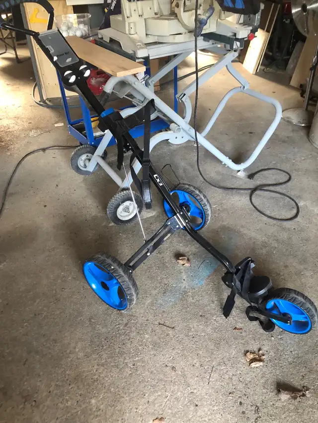 golf cart push three wheel