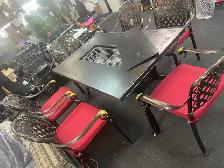 Brand New 7-Piece Aluminum Patio Dining Set with BBQ Table $1699 - Photo 7